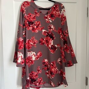 Flower Long Sleeve Dress